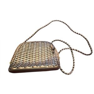 CEM Gold and Bronze Metallic Woven Small Purse